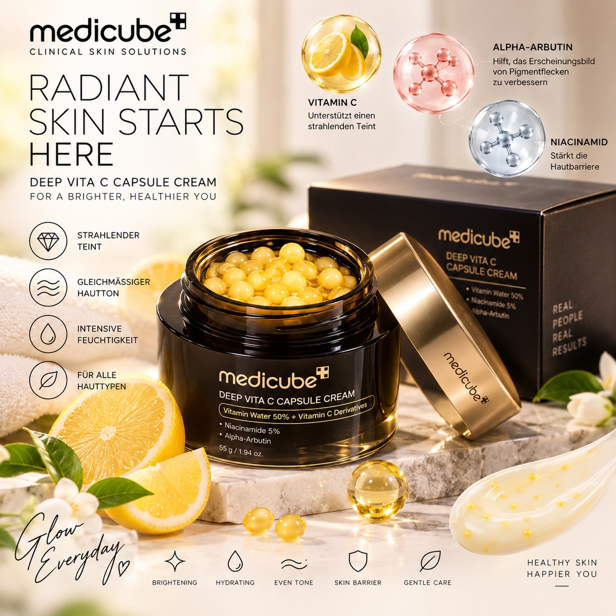 Medicube Deep Vita C Capsule Cream – Vitamin C Gesichtspflege für strahlenden Teint