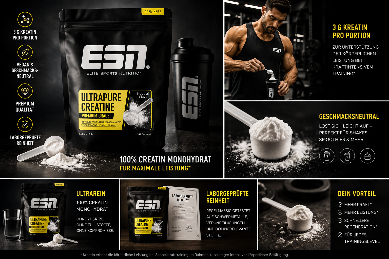 ESN Ultrapure Creatine Monohydrate – Premium Creatine