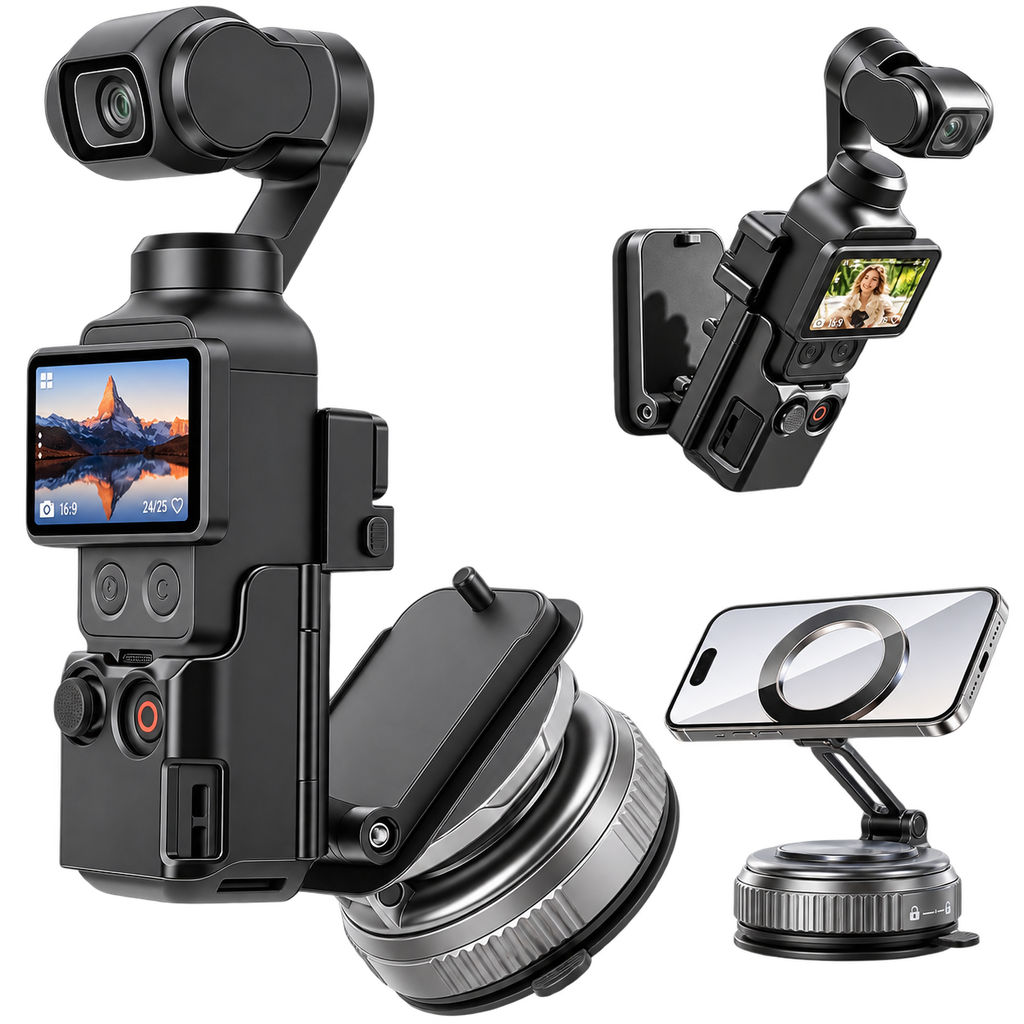 AMAZEAR Magnetische Halterung und Saug-Halter für DJI OSMO Pocket 4P/4/3