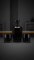 Onyx Glass Whiskey Set