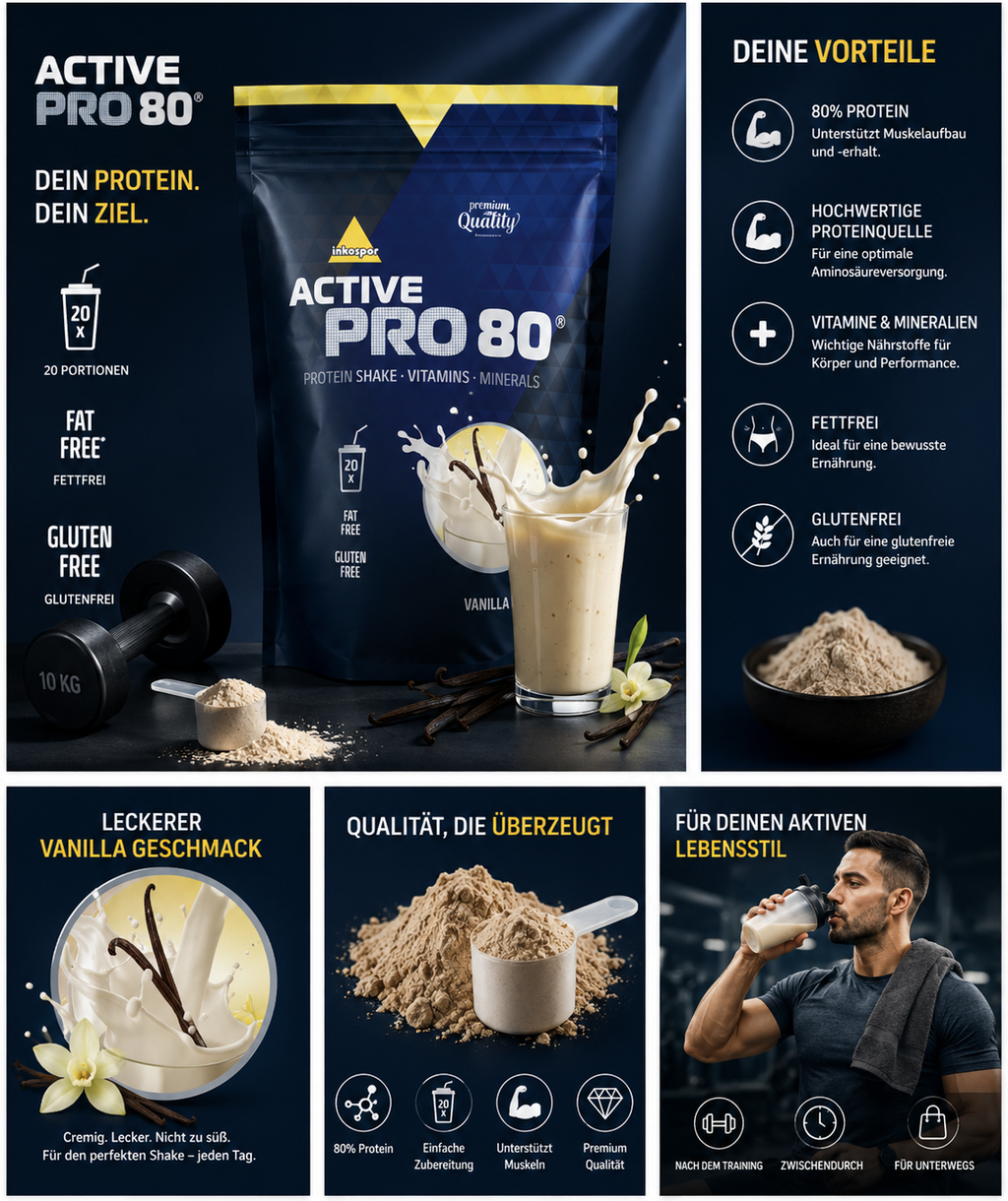 inkospor Active Pro 80 Multi-Protein – Vanilla
