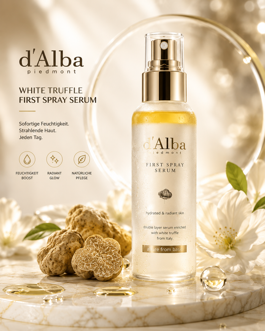 d’Alba Piedmont White Truffle First Spray Serum