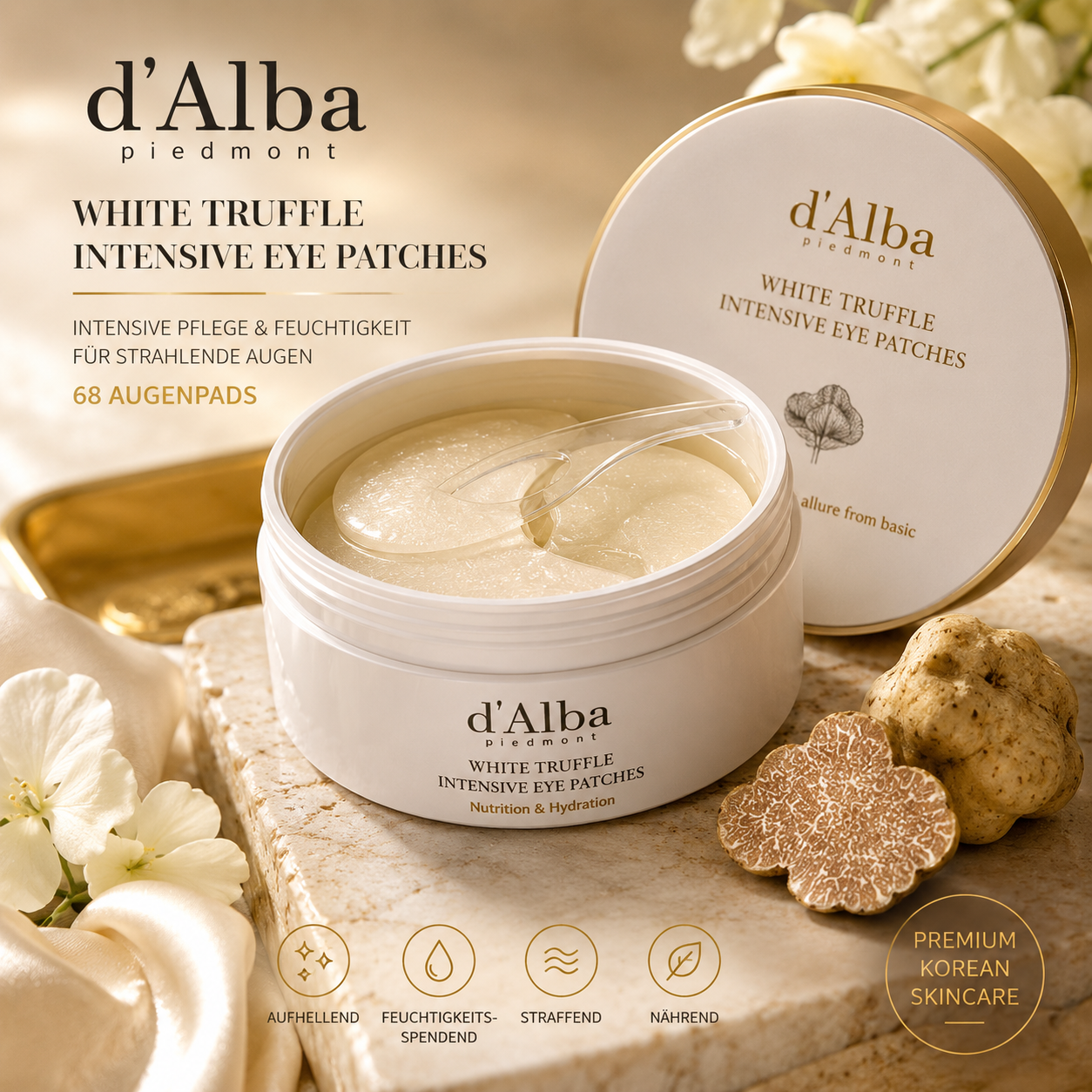 d’Alba White Truffle Intensive Eye Patches – 68 Stück