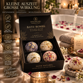 Satin Naturel Bio Badebomben – 4er Wellness-Set